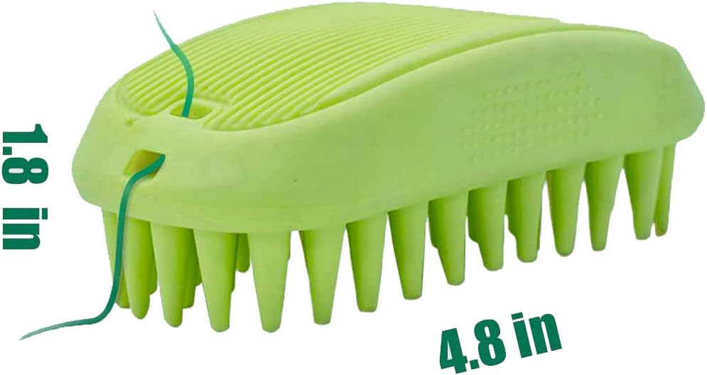 Pet Silicone Shampoo Brush for Long & Short Hair Medium Large Pets