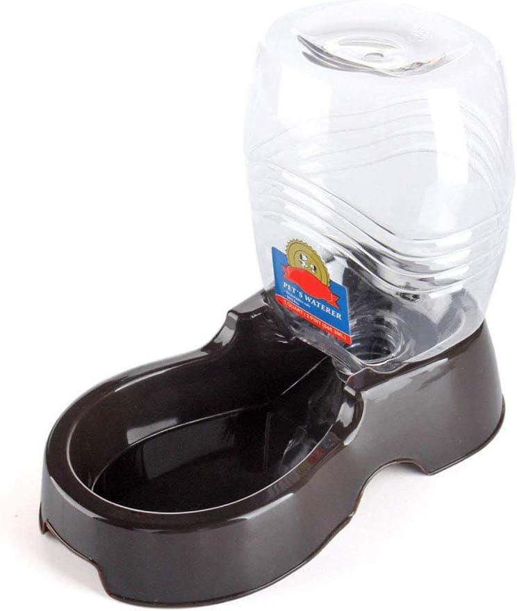 Flexzion Gravity Pet Water Dispenser for Cats & Small Dogs, 1/4 Gal