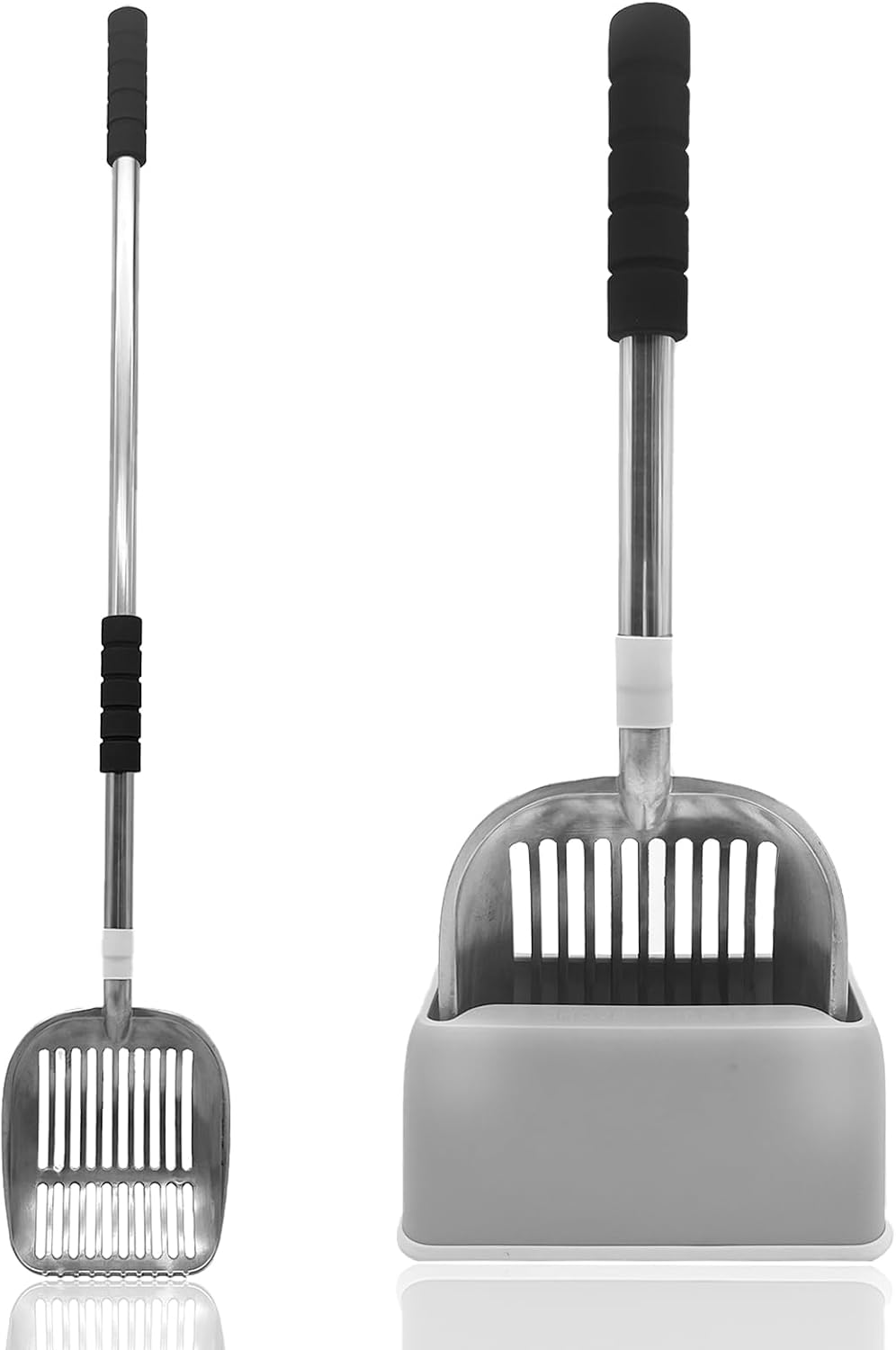 PINVNBY Cat Litter Scooper, Long Handle Litter Sifter Scoop