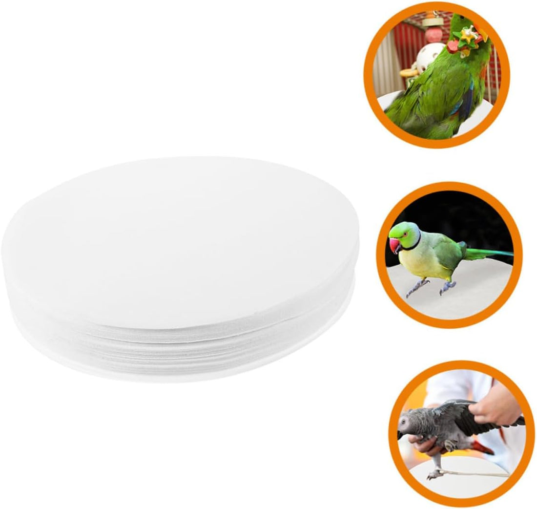 Bird Cage Liner Sheets Round Nonwoven 100 Pieces