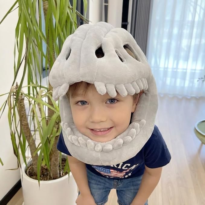 32 IN Dinosaur Skeleton Costume for Kids, Wearable Dinosaurs Skeleton