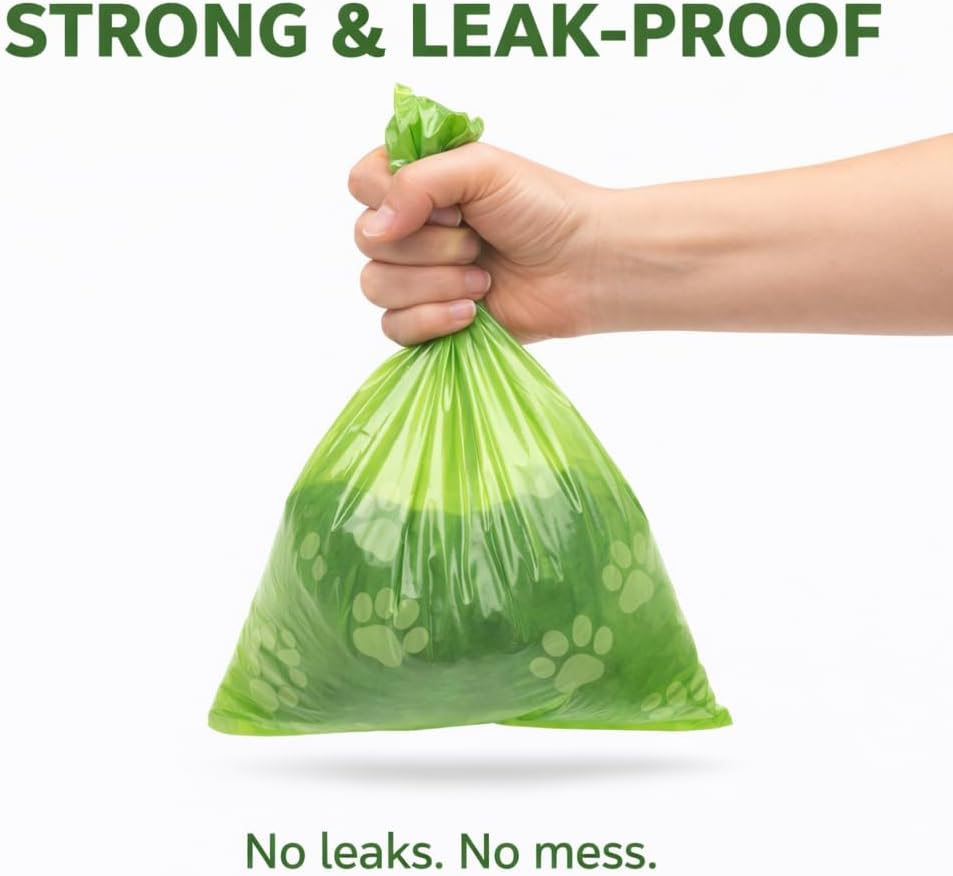Dog Poop Bags 360 Count – Strong Leak-Proof, Easy Tear