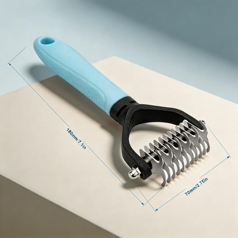 Pet Dematting Comb Set for Long Hair Grooming