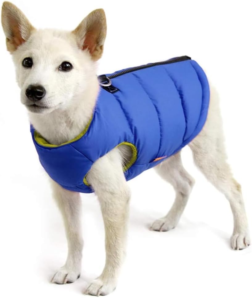 Gooby Padded Vest Dog Jacket, Solid Red