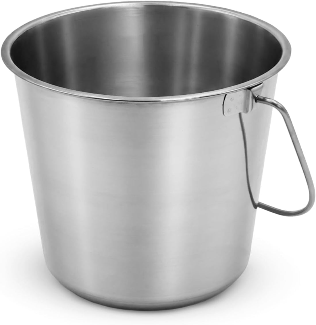 Grip Stainless Steel Bucket - Great for Pets, Cleaning, Food Prep