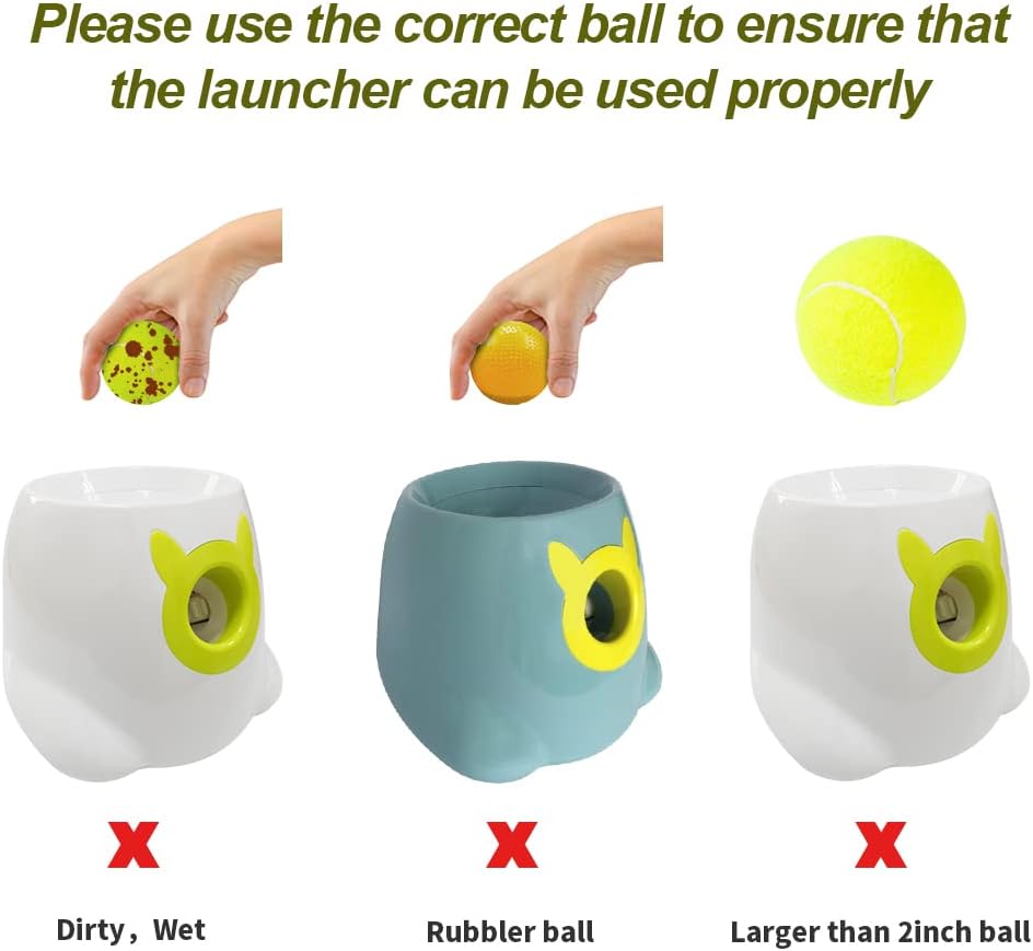 BESTHLS Automatic Dog Ball Launcher Tennis Ball Thrower Machine