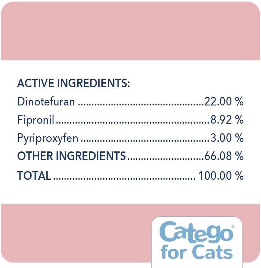 Catego for Cats Flea and Tick Treatment & Prevention 1-Month Supply