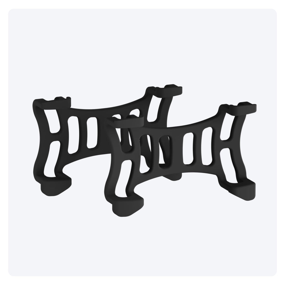 Tractive Rubber Clip Mount x2 for Tractive Dog 6 GPS Tracker (Black)