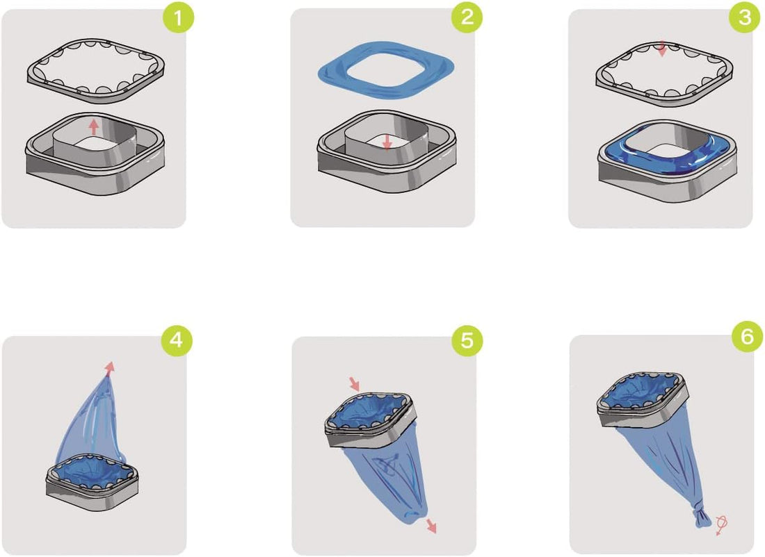 9 Pack Cat Litter Refills Bags Compatible with Your Genie Standard