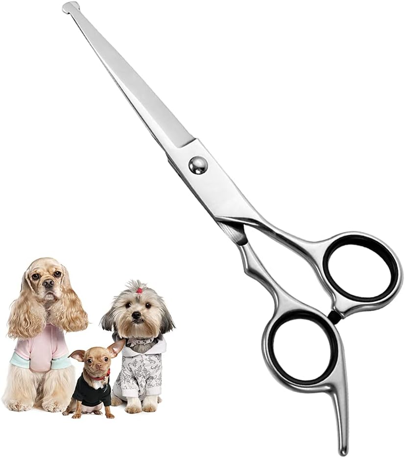Chibuy Curved dog grooming scissors with Round Tips