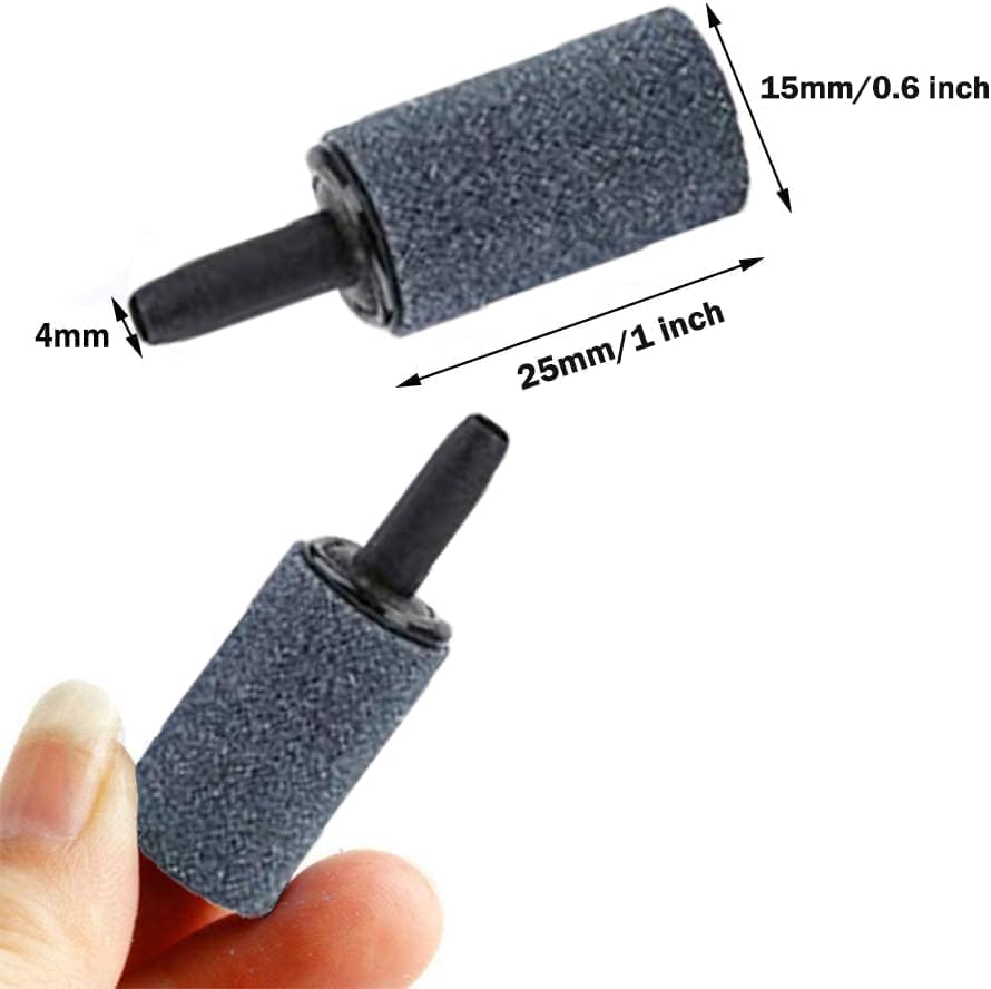 1 Inch Air Stone Cylinder Bubble Diffuser Aquarium Fish Tank Bubbler