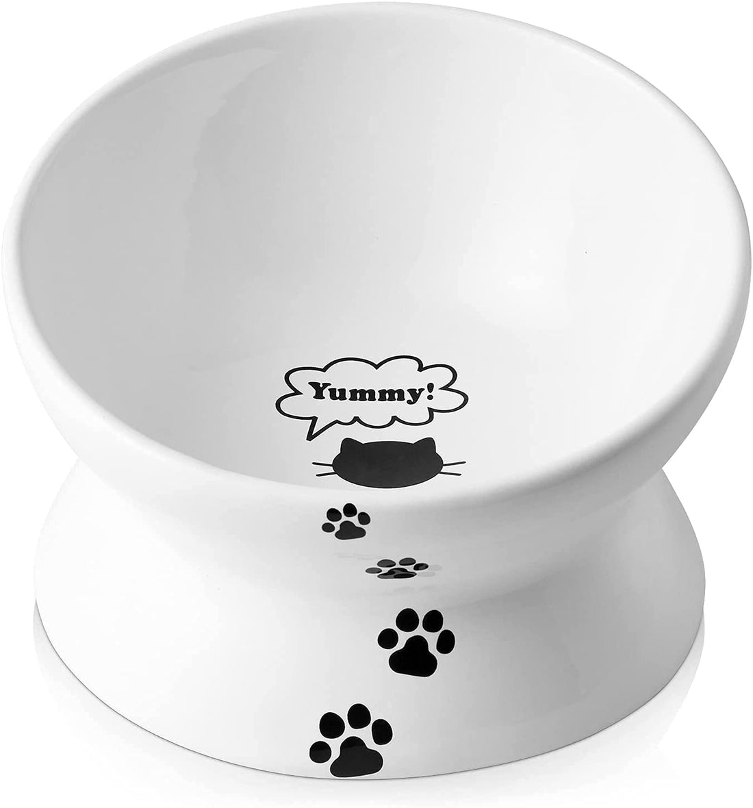 Y YHY Cat Bowl Anti Vomiting, Raised Food Bowls, Tilted Elevated Bowl