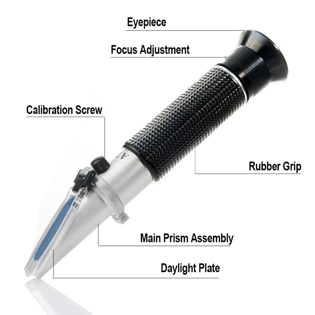Water Salinity Refractometer, Dual Scales Hydrometer