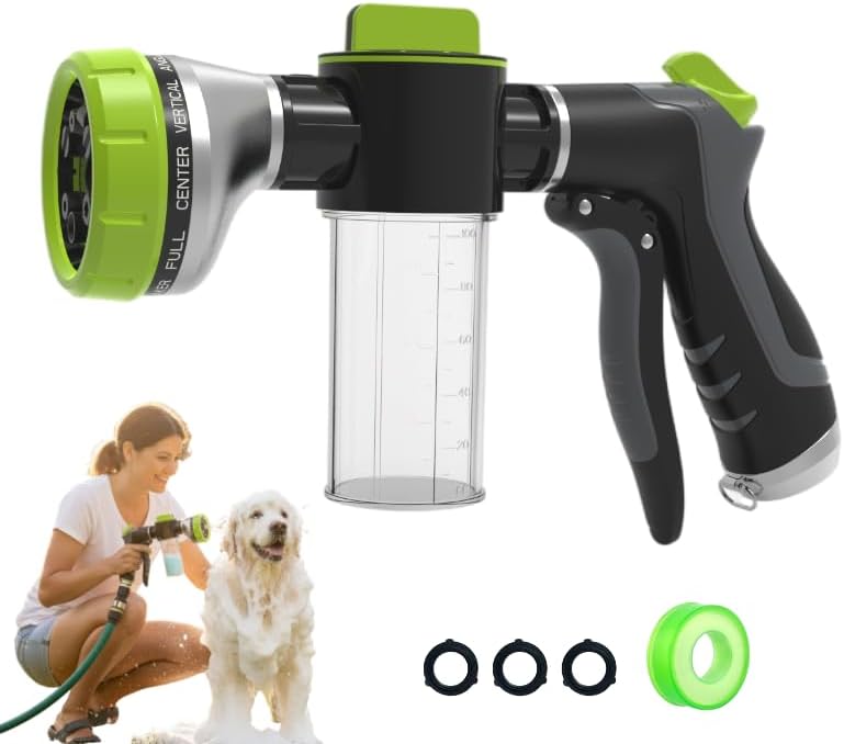 Dog Shower Attachment with Soap Dispenser for Pet Wash