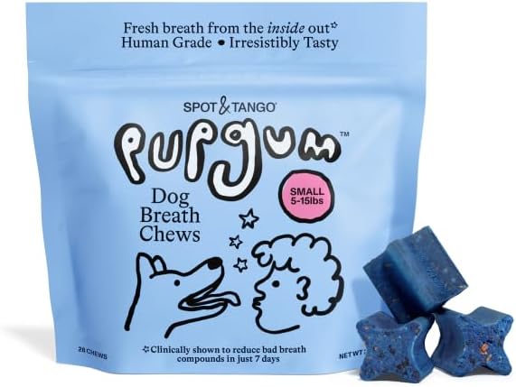 Spot & Tango PupGum Dog Dental Chews for Fresh Breath & Clean Teeth