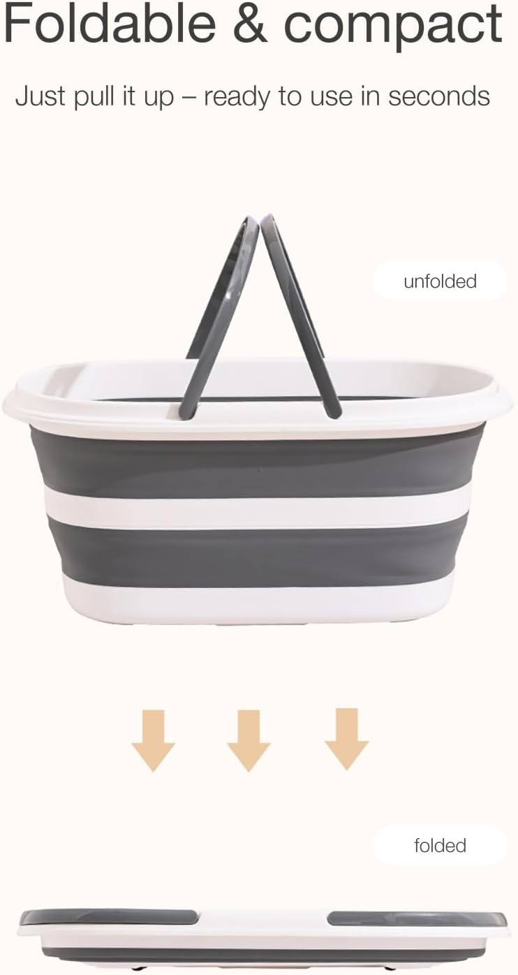 Collapsible Pet Bath Tub with Drain Plug