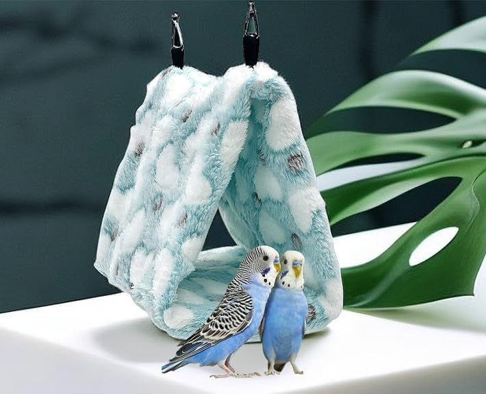 Magnoloran 2 Pack Warm Bird Nest Plush Snuggle Bird Hammock Hanging