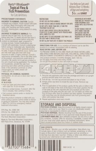 Hartz UltraGuard Topical Flea & Tick Prevention for Cats and Kittens