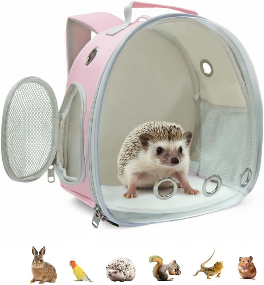 Small Animal Carrier Guinea Pig Backpack,Transparent