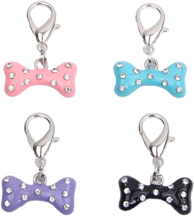Bling Rhinestones Bone Charm Pendant Jewelry for Pet Dog Cat Puppy