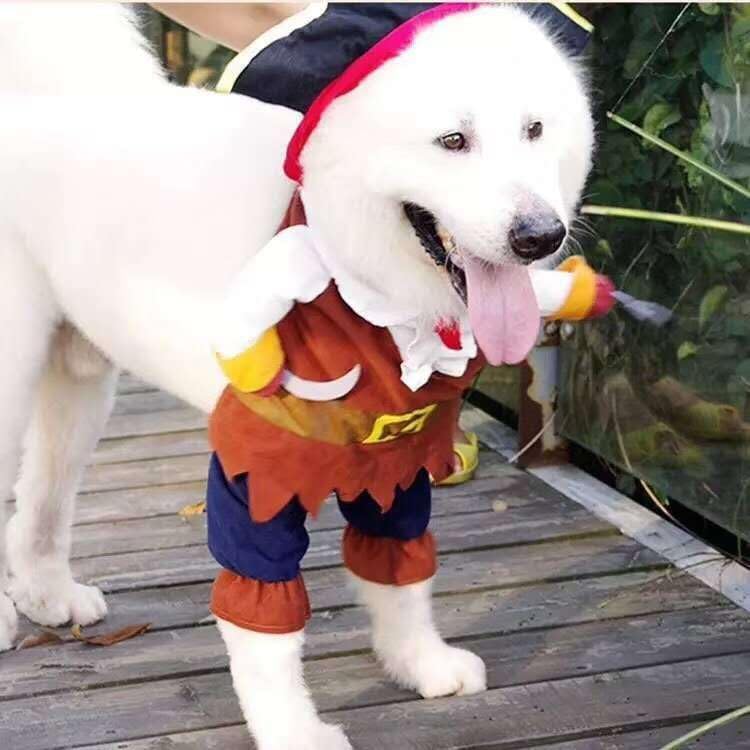 Idepet Funny Pet Clothes Pirate Dog Cat Costume Party Apparel