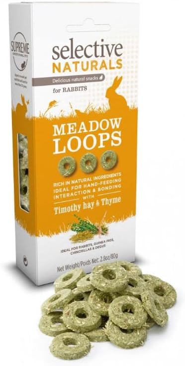 Selective Naturals Meadow Loops for Rabbits with Timothy Hay & Thyme