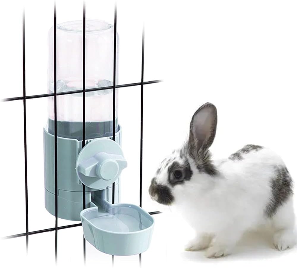 17oz No Leak Rabbit Waterer Feeder, Automatic Feeder for Animals