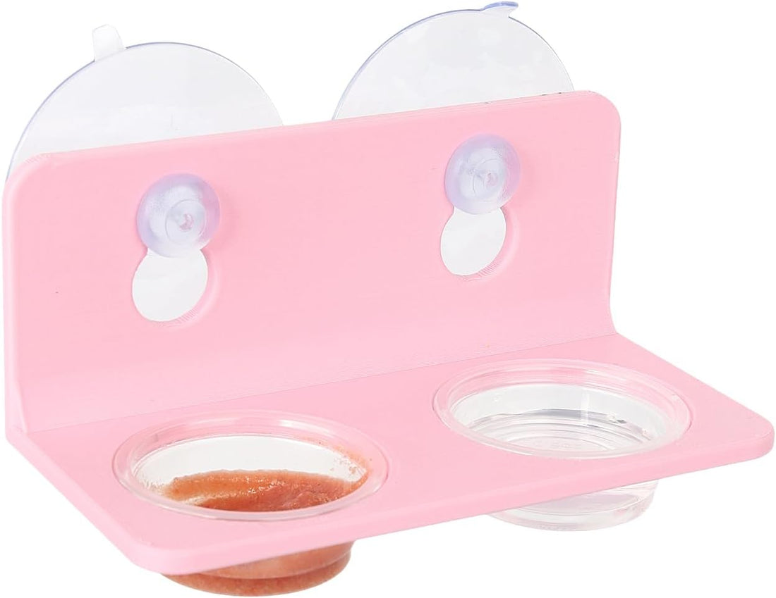 Crested Gecko Feeding Ledge with 10PCS Reptile Food Cups
