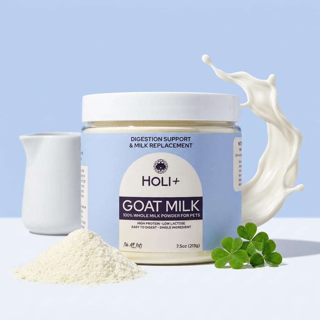 HOLI Goat Milk Powder - Dog Milk Replacer for Puppies, Adults