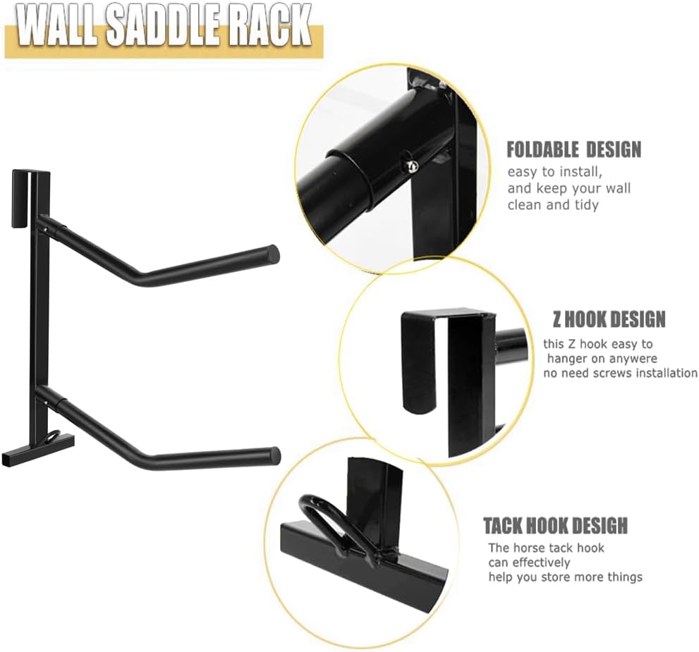 2 Pack Portable Saddle Rack,Heavy Duty Removable Saddle Rack Stand