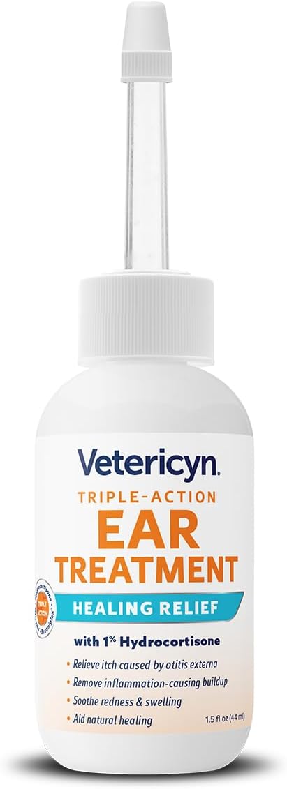 Vetericyn Triple-Action Ear Treatment for Dogs & Cats