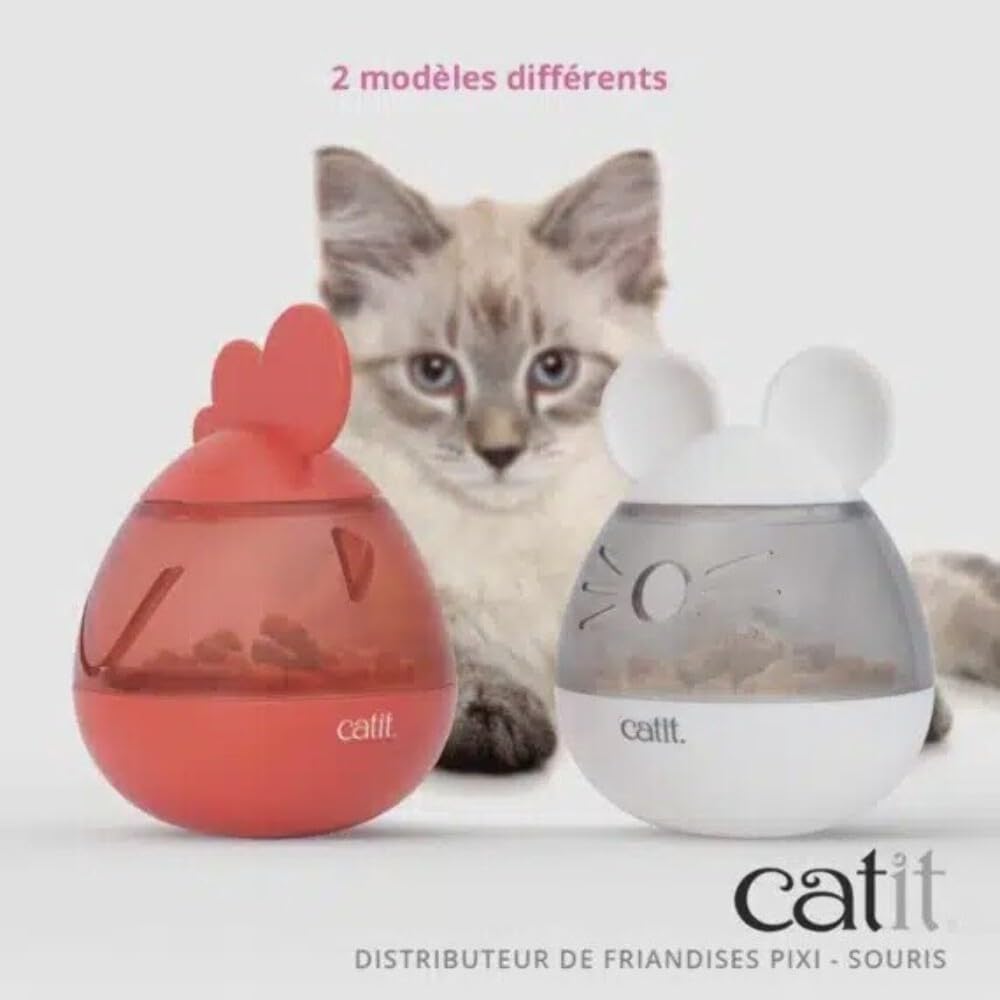 Catit PIXI Treat Dispenser, Interactive Treat Dispensing Cat Toy