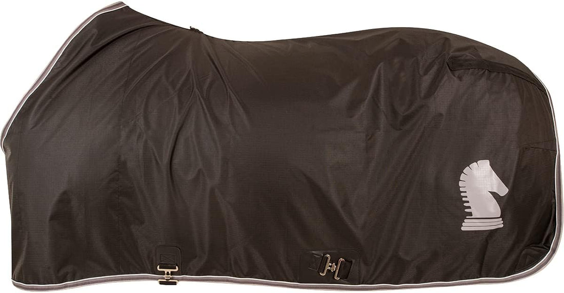 CLASSIC EQUINE Classic Stable Sheet with Closed Front, Black, Medium