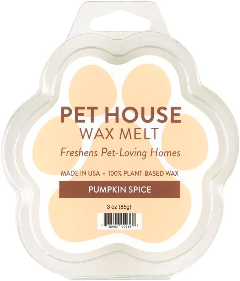 Pumpkin Spice Wax Melts for Warmer Plant-Based Wax, 2 Pack Pet House