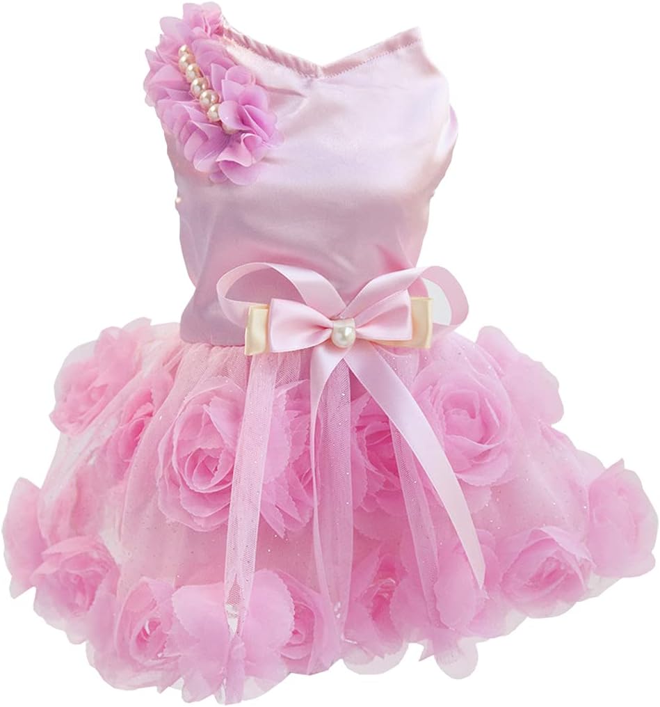 Dog Dress Luxury Puppy Skirt Clothes Princess Dresses Wedding Evening