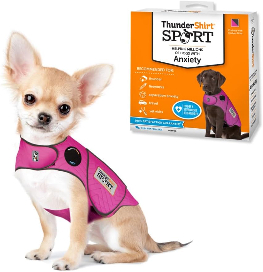 ThunderShirt for Dogs Calming Anxiety Vest, X Large, Platinum Sport