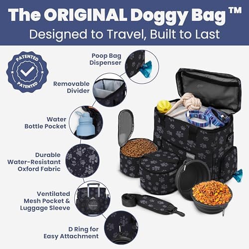 Rubyloo Pet Travel Bundle – Original Doggy Bag + Vet-Approved Pet