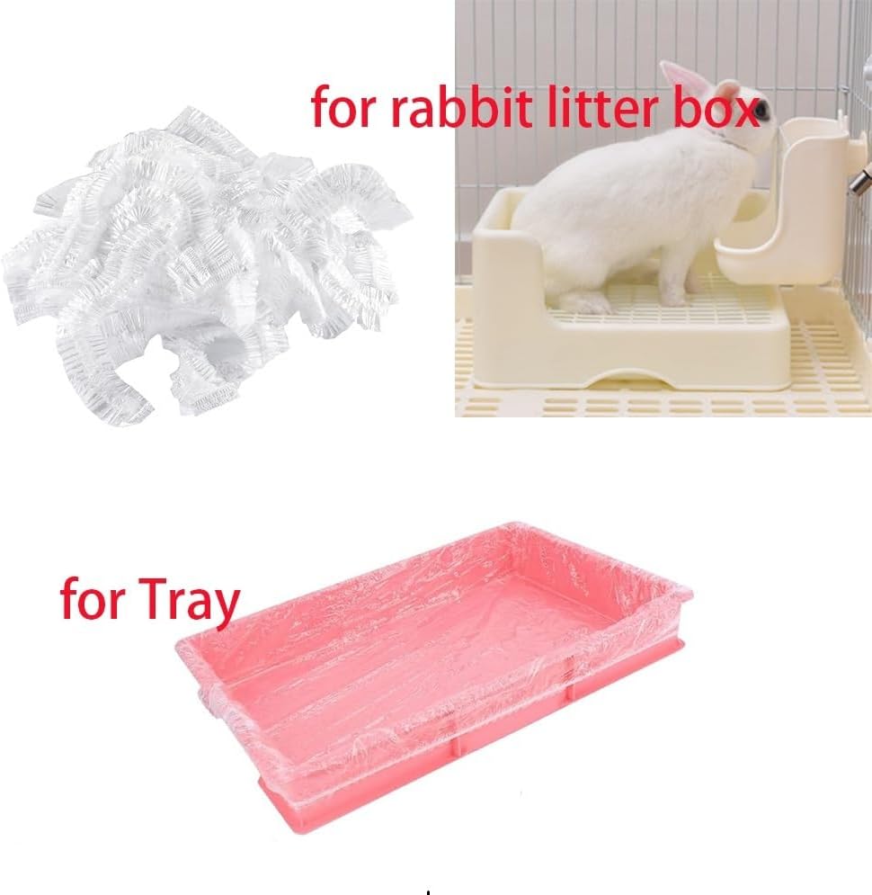 50 Pcs Disposable Rabbit Cage Liner Quick Cleanup Litter Box Liners