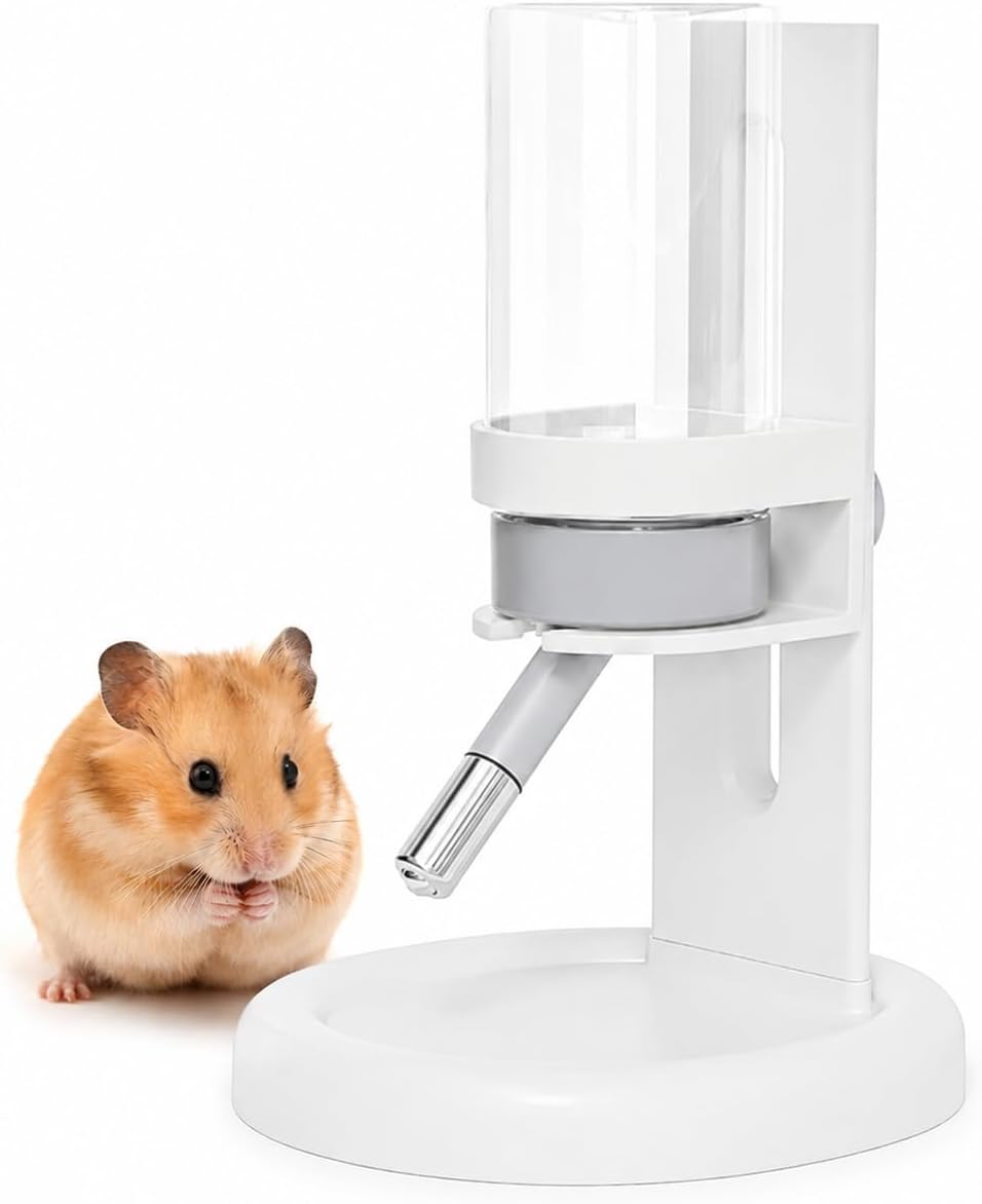 Hamster Water Bottle No Drip, 4oz Glass Small Animal Water Dispenser