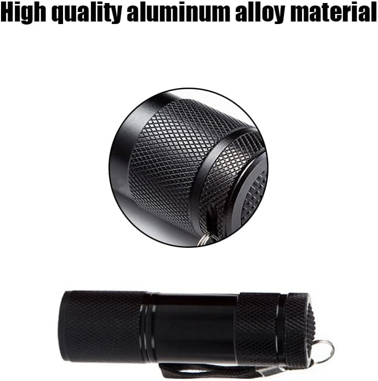 Black Light Flashlight Mini 9 LED 395nm UV Flashlight for Pet Urine