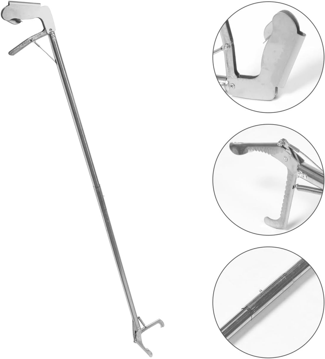 Abaodam Snake Catcher Clip Stainless Steel Folding 47.16 in