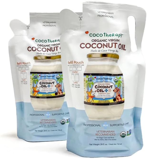 CocoTherapy USDA Organic Virgin Coconut Oil Refill Pouch