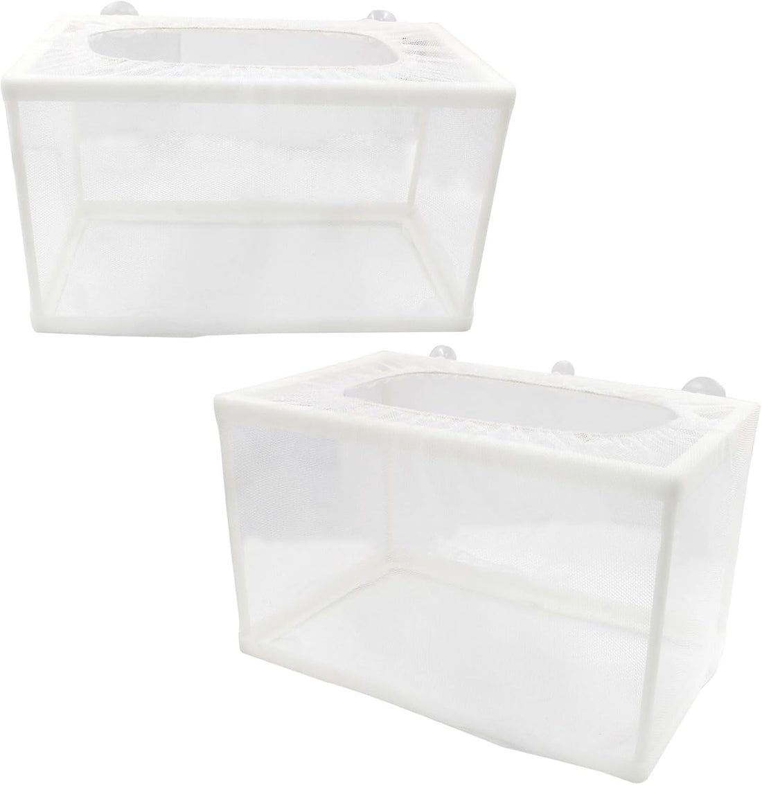 Hordion 2 Pack Mesh Aquarium Breeder Box, Fish Tank Breeder Net