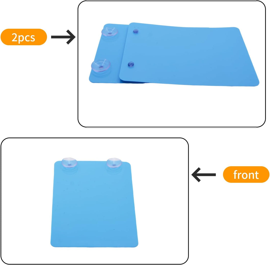 Saim 2 Pack Fish Breeding Slate 6.8in, Suction Cup Spawning Plate