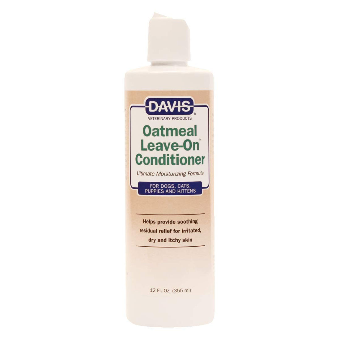 Davis Oatmeal Leave-On Dog & Cat Conditioner, 12-Ounce, DM112 12