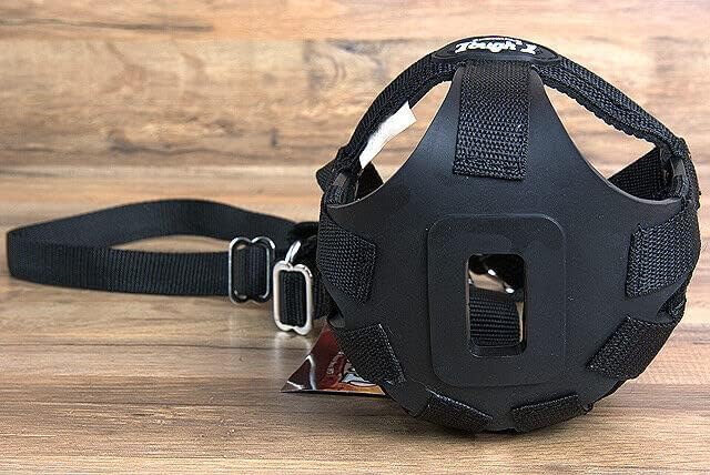 TOUGH1 Easy Breathe Easy GRAZING Horse Muzzle, Black, Large Horse