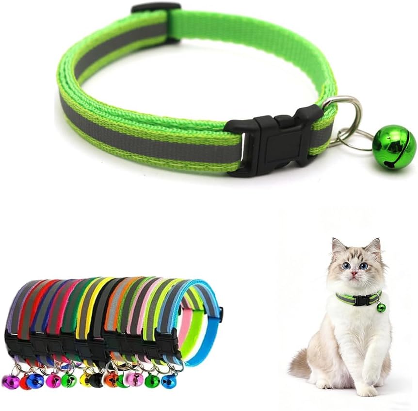 XXS XS Kitten Collar with Bell,Puppy Collar with Quick Release Buckle