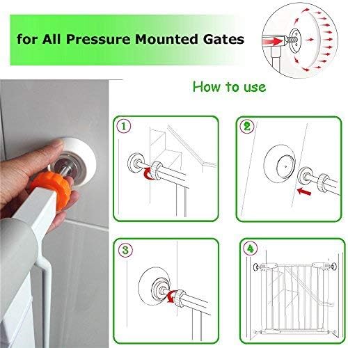 Vmaisi Baby Gate Wall Protector Protect Walls 4 Pack