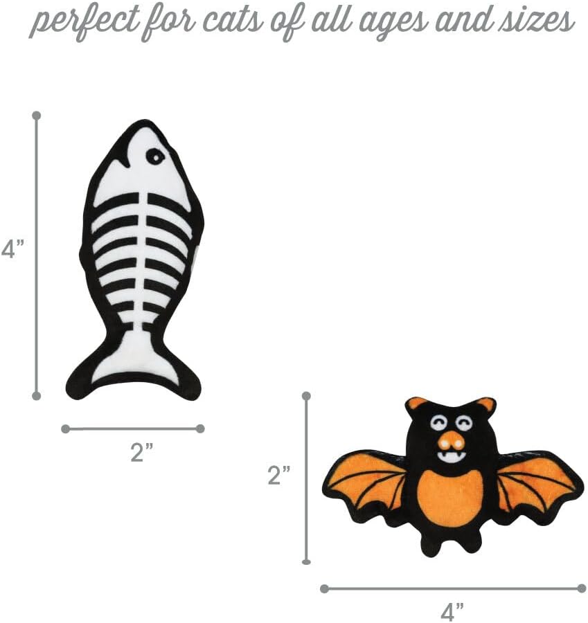 Pearhead Halloween Halloween Cat Toys, Set of 2
