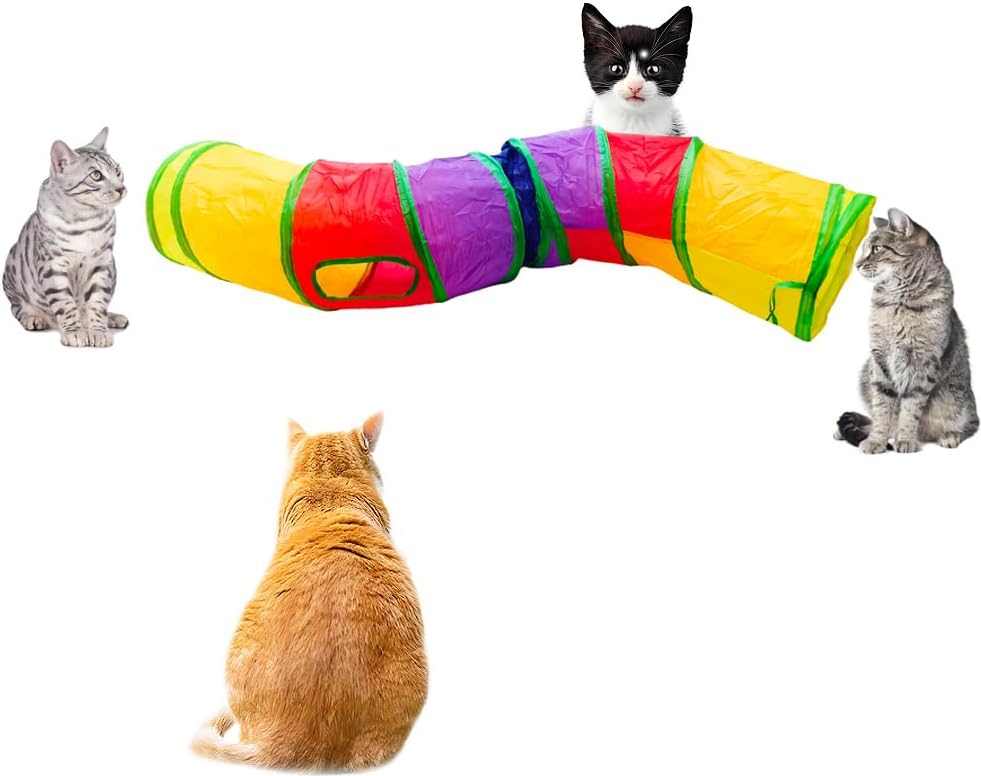 Cat Tunnel Tube Toys，Tunnels for Indoor Cats